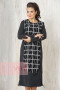 Платье женское 3345 Фемина (Черный-серый/черный)
