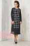 Платье женское 3345 Фемина (Черный-серый/черный)