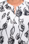 Блуза "Олси" 1710034/1 ОЛСИ (Белый/розы)