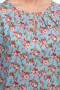 Блуза "Олси" 1610013/13 ОЛСИ (Розы мелкие на голубом)
