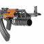 Страйкбольный автомат (AirsoftSports) LCT АКМС Wood (Старение) (AS42)